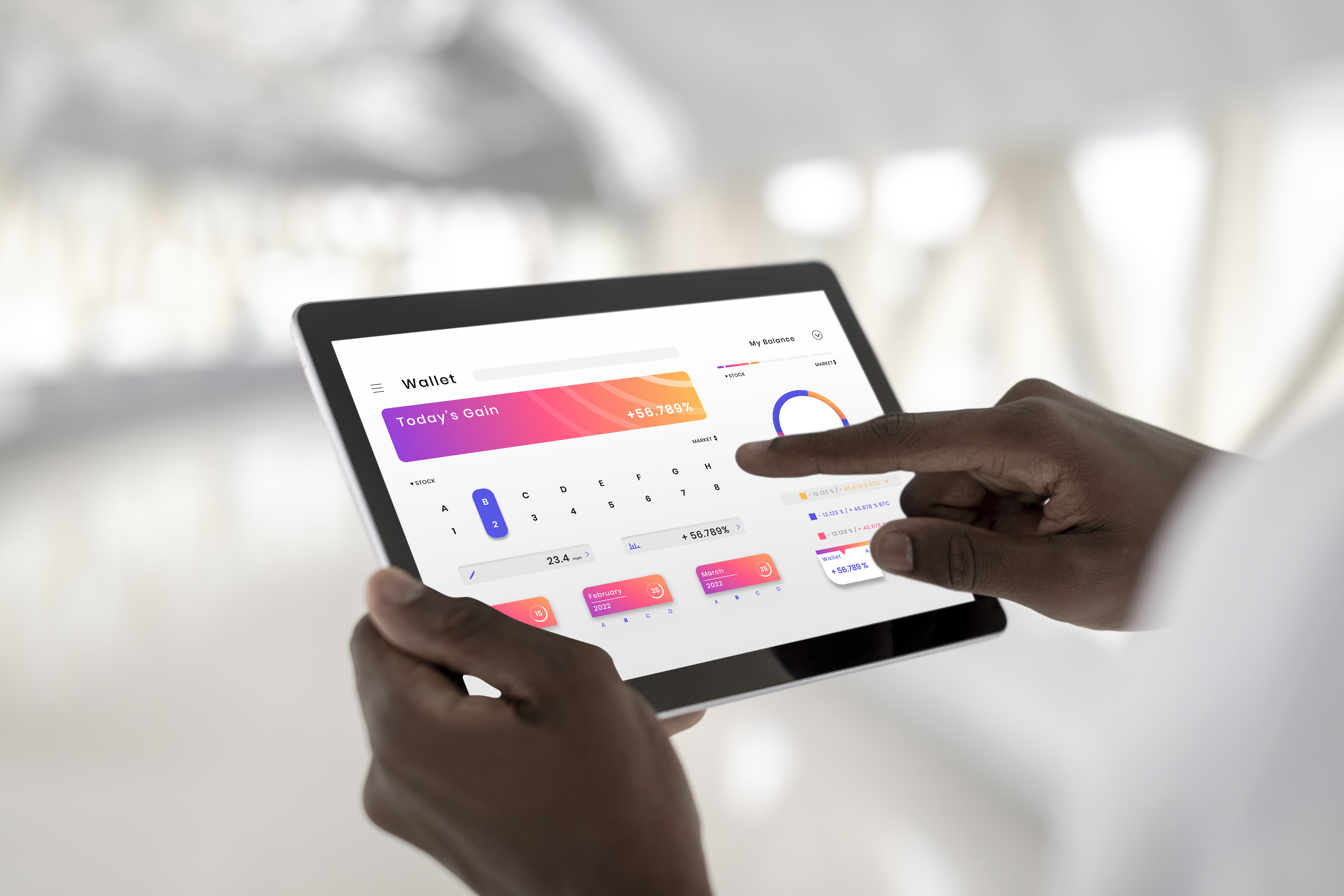 Marketer reviewing CRM dashboard with customer segments for a targeted campaign.