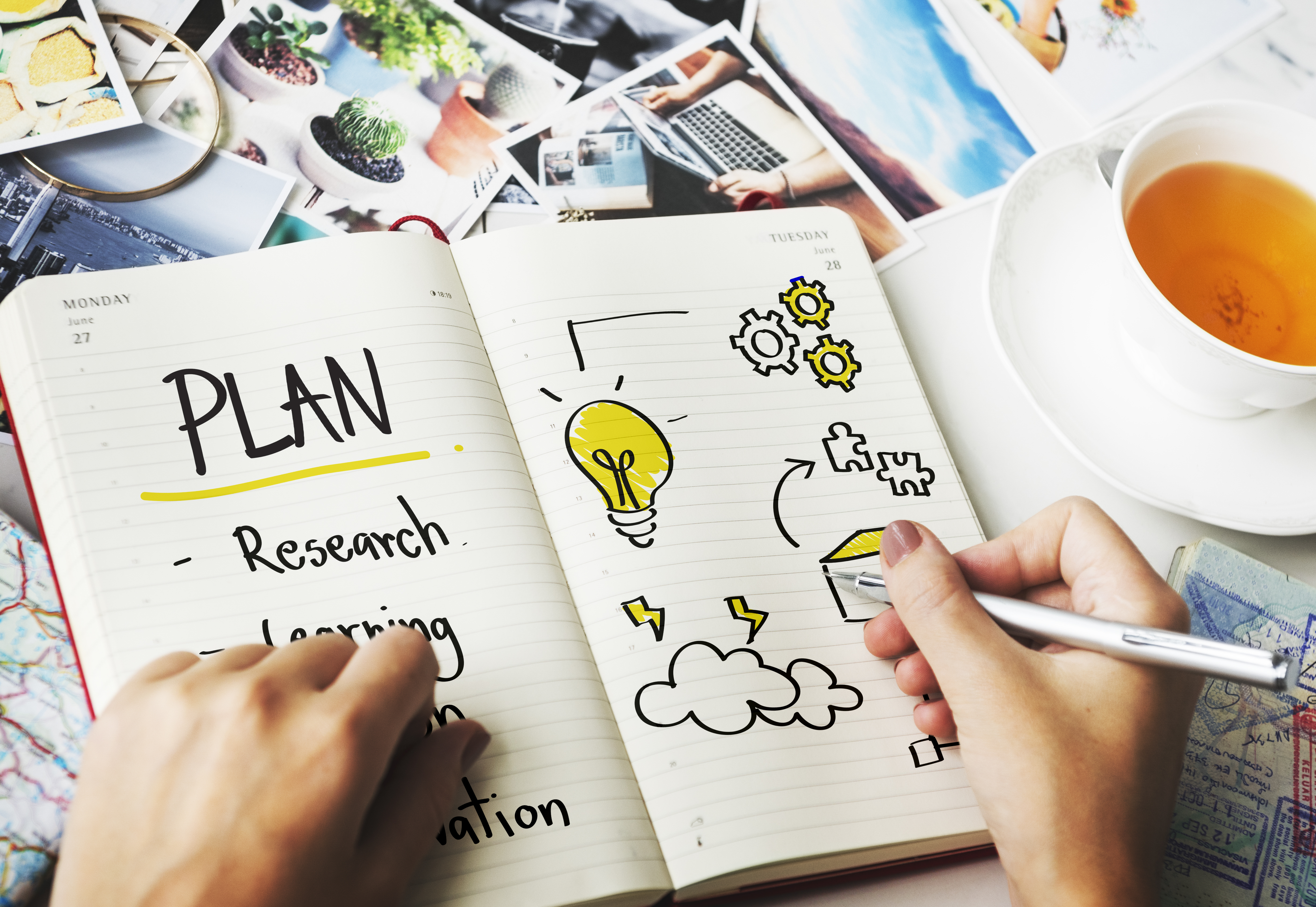 An illustration of a business plan.