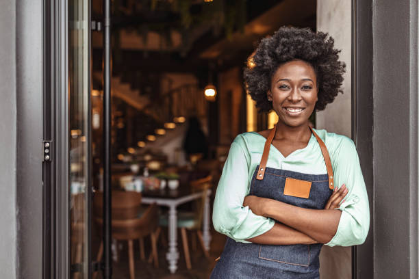 A black business owner.