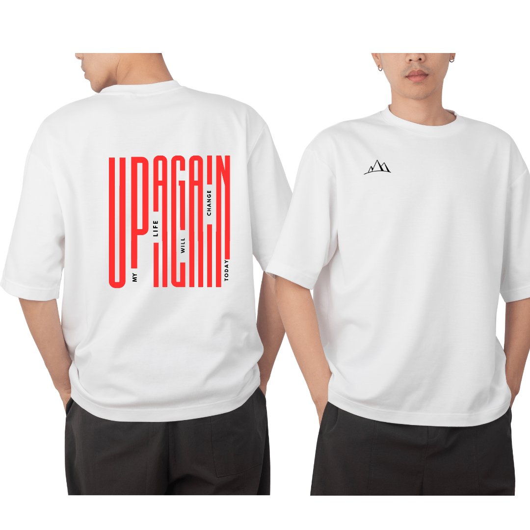 Up again back inscription Gold design
